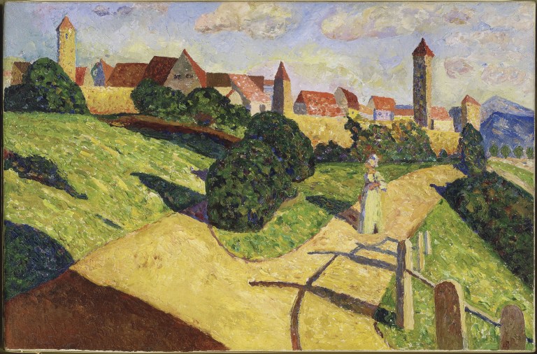Alte Stadt II (Ciudad antigua II) 1902. Óleo sobre lienzo 52 x 78,5 cm.