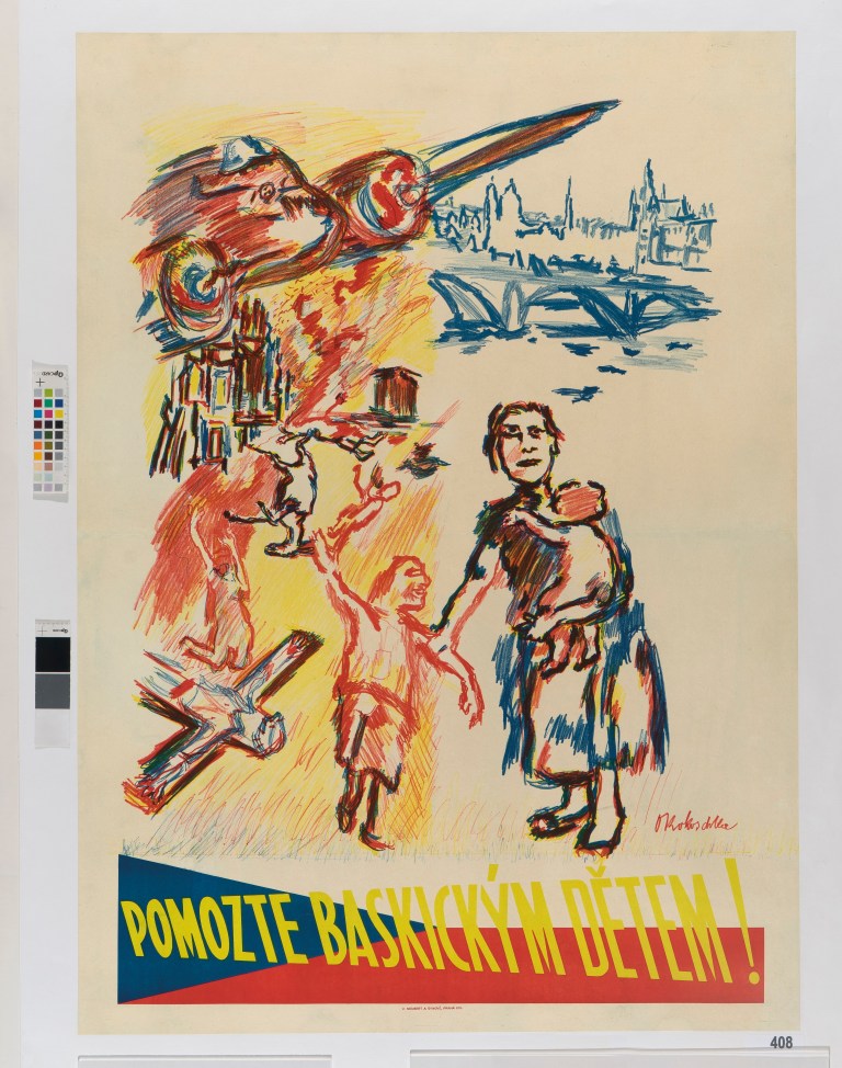 08.- Oskar Kokoschka_Pomozte baskickym detem! (¡Ayuda a los niños vascos!)_1937_Museo de Bellas Artes de Bilbao_© Fondation Oskar Kokoschka, VEGAP