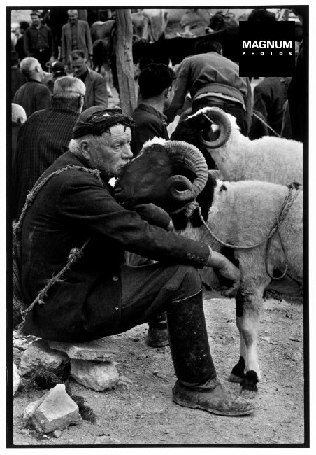 CRETE.  1967.  Shepherd at market."A Greek Portfolio"  p.100
